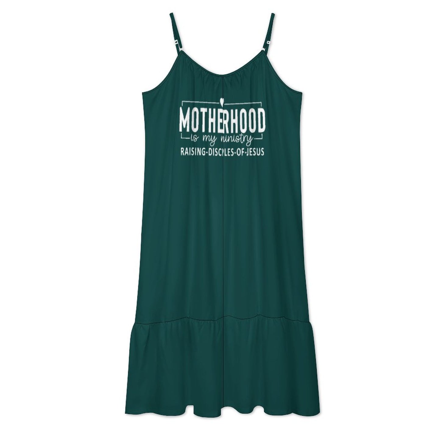 Motherhood Is My Ministry Christian Spaghetti Strap Dress