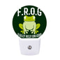 Fully Rely On Him (frog) Christian Night Light For Kids - ClaimedbyGodDesigns
