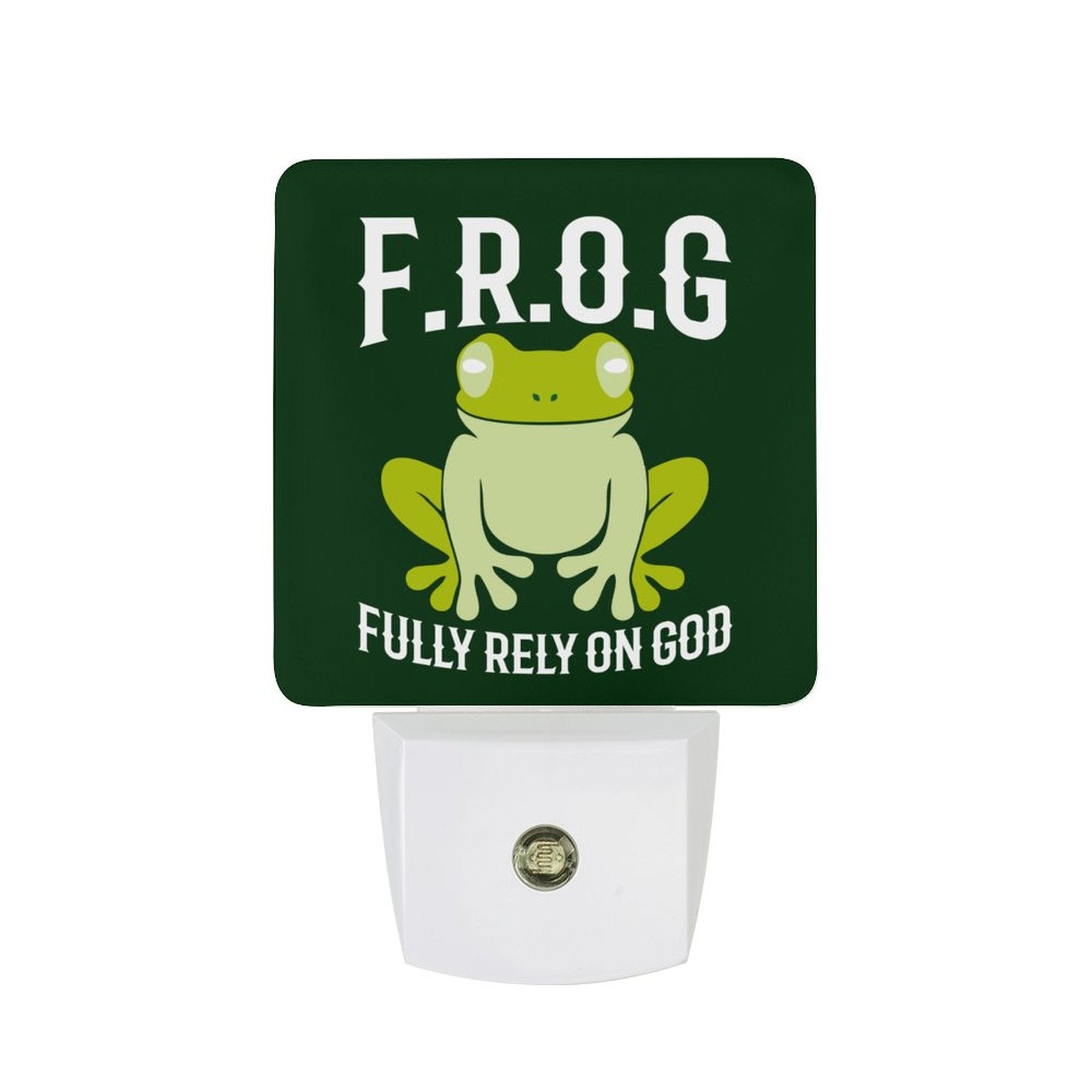 Fully Rely On Him (frog) Christian Night Light For Kids - ClaimedbyGodDesigns