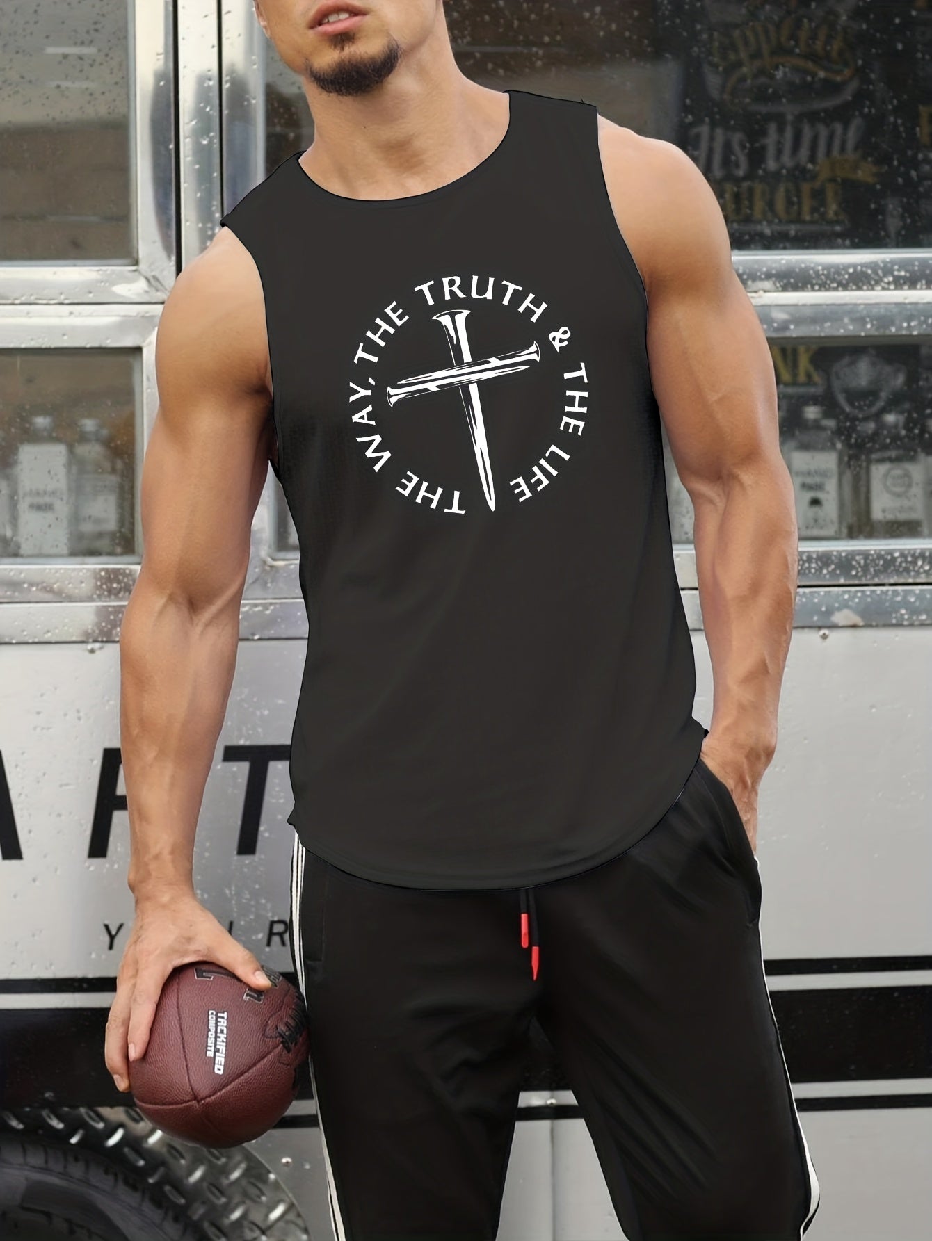 Jesus The Way The Truth The Life Men's Christian Tank Top claimedbygoddesigns