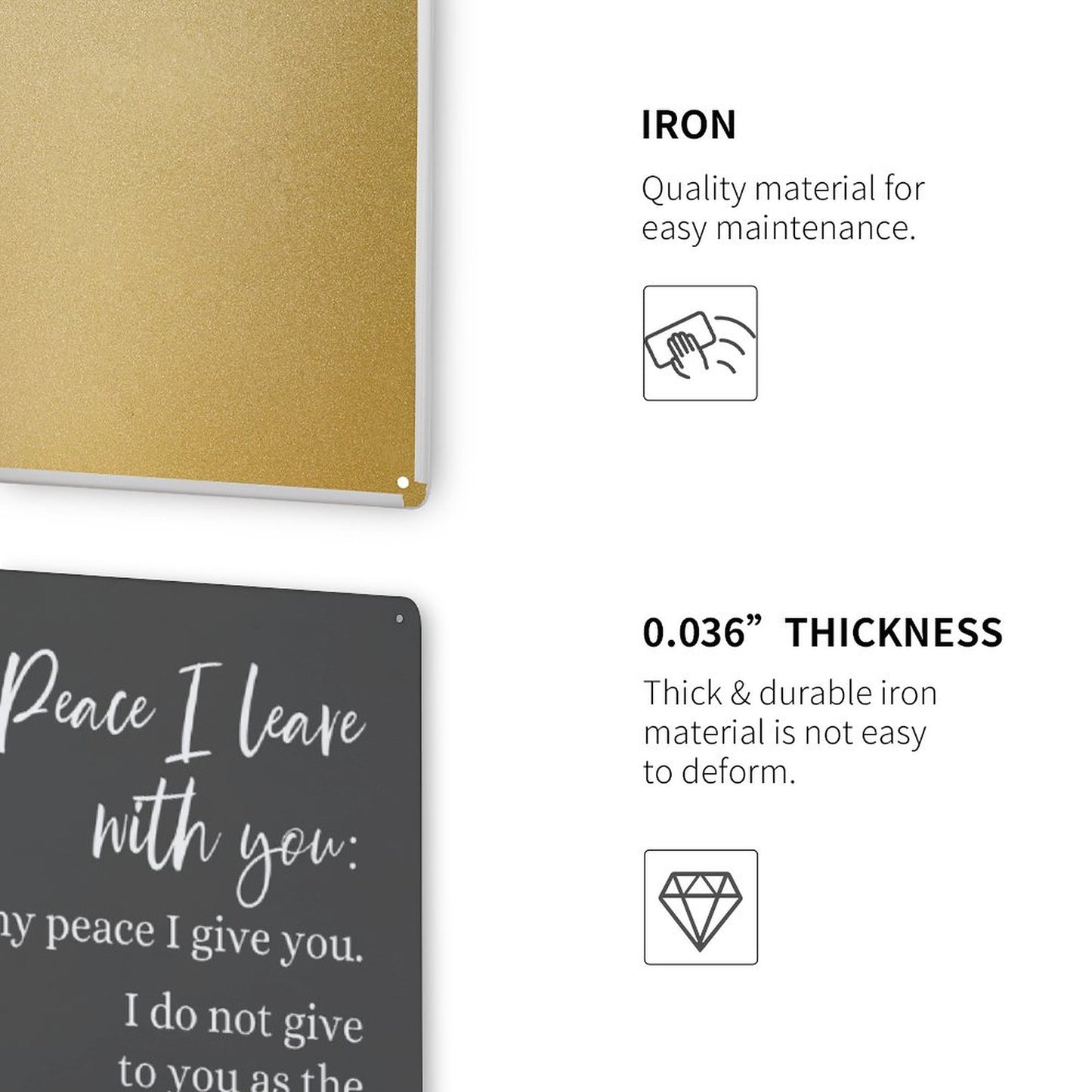 Peace I Leave With You Christian Metal Sign 11.8"x7.9"