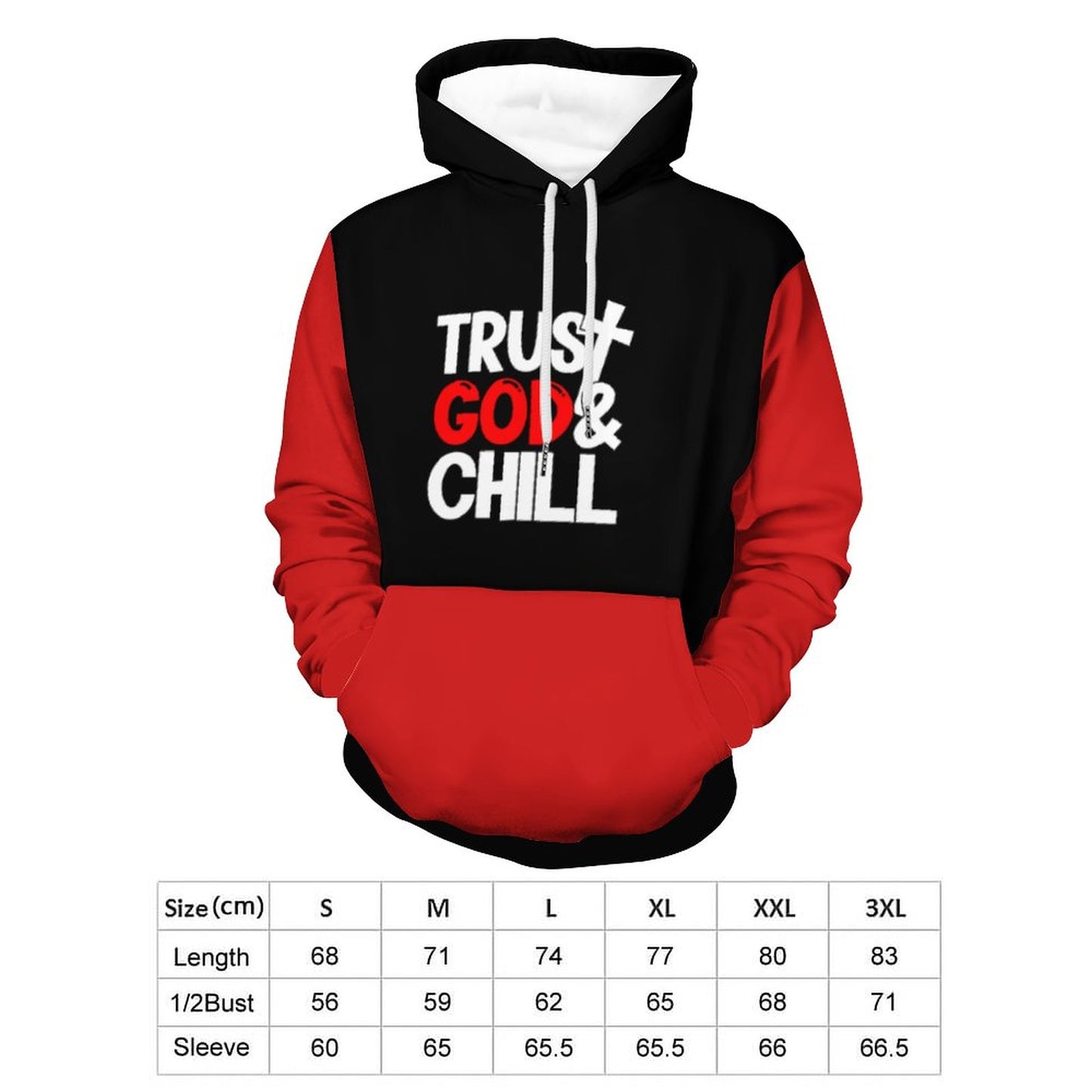 Trust God And Chill Men's Christian Pullover Hooded Sweatshirt SALE-Personal Design