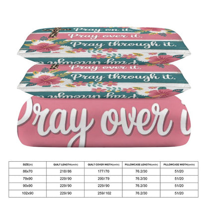 Pray On It Christian 3-Piece Bedding Set