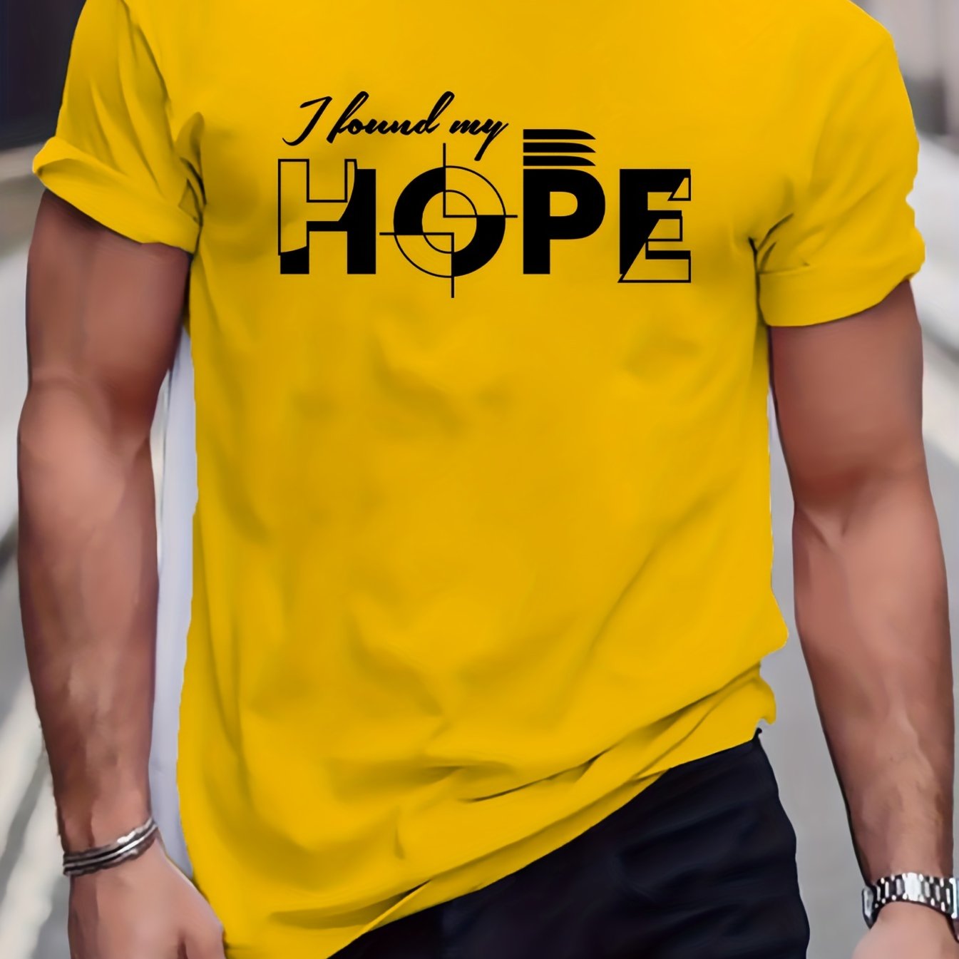 I Found My Hope Men's Christian T-shirt claimedbygoddesigns