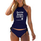 Do It For Him Women's Christian Tankini Set with High Neck Halter Top - ClaimedbyGodDesigns