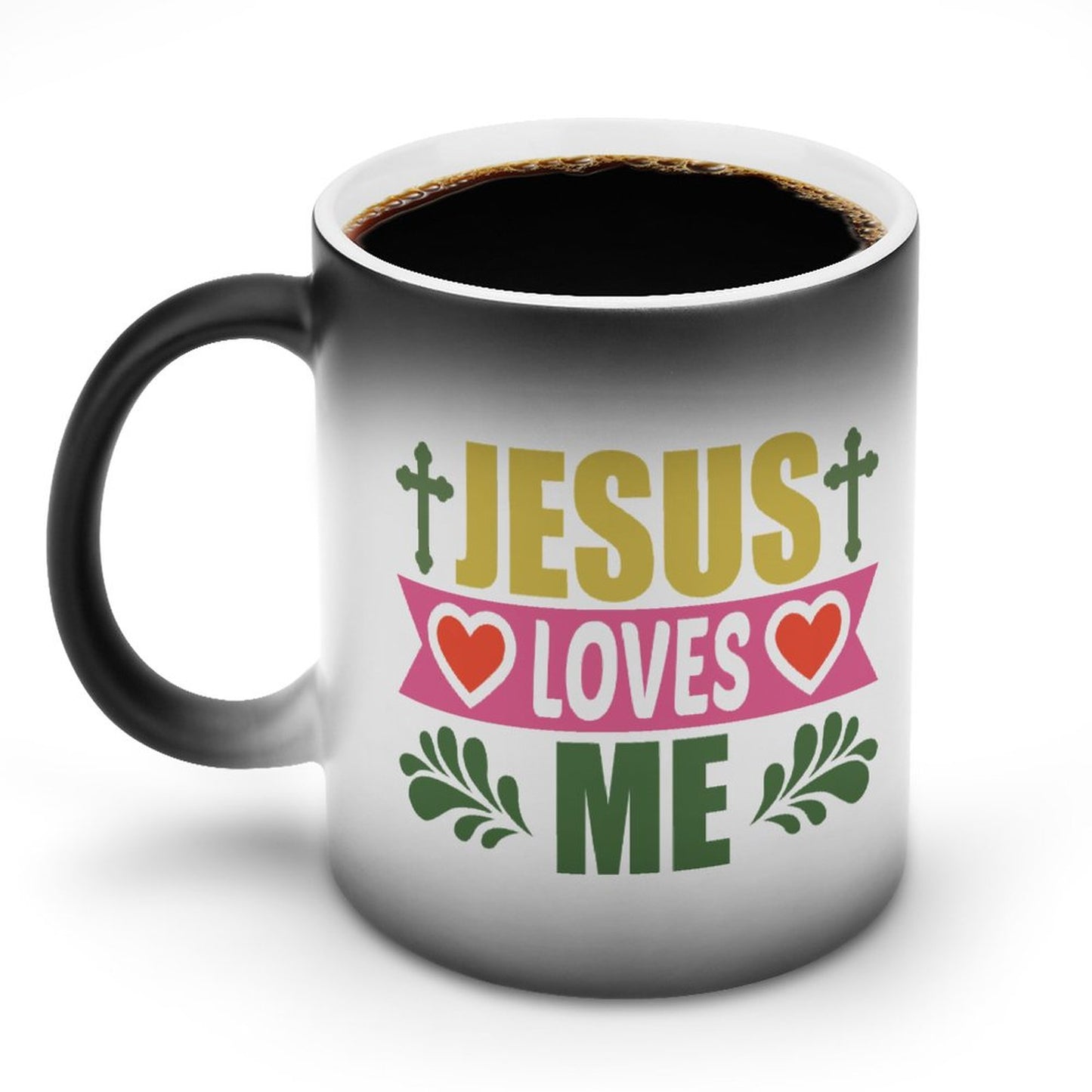 Jesus Loves Me Christian Color Changing Mug (Dual-sided )