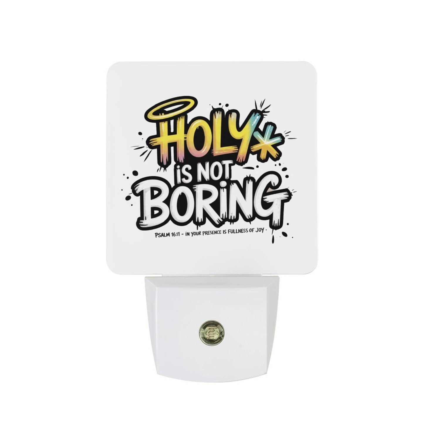 Holy Is Not Boring Christian Night Light For Kids - ClaimedbyGodDesigns
