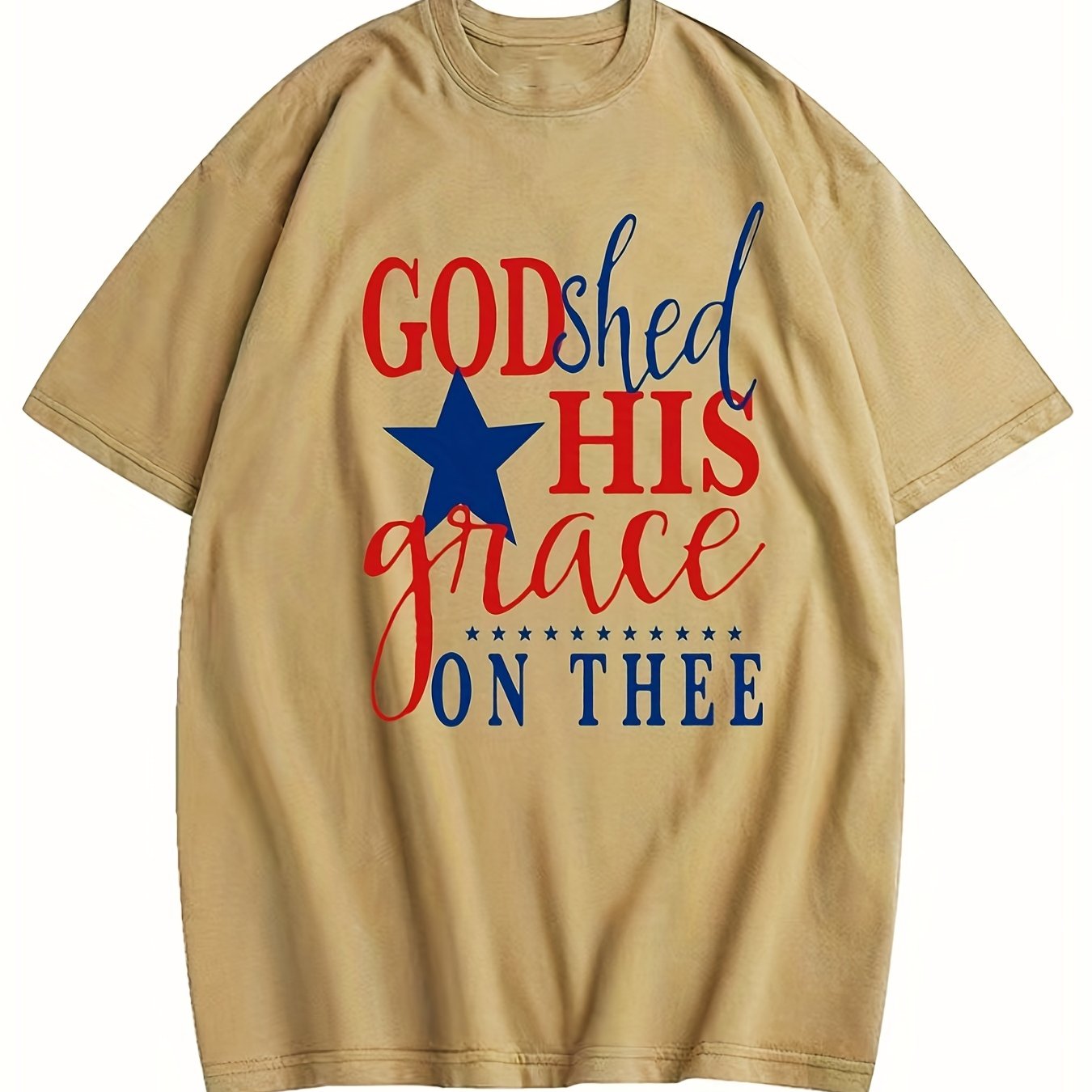 God Shed His Grace On Thee Men's Christian T-Shirt claimedbygoddesigns