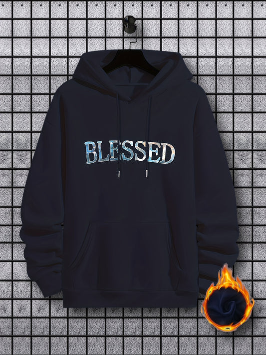 Blessed Men's Christian Pullover Hooded Sweatshirt claimedbygoddesigns