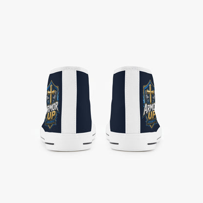 Armor Up Christian Kid’s High - Top Canvas Shoes - ClaimedbyGodDesigns