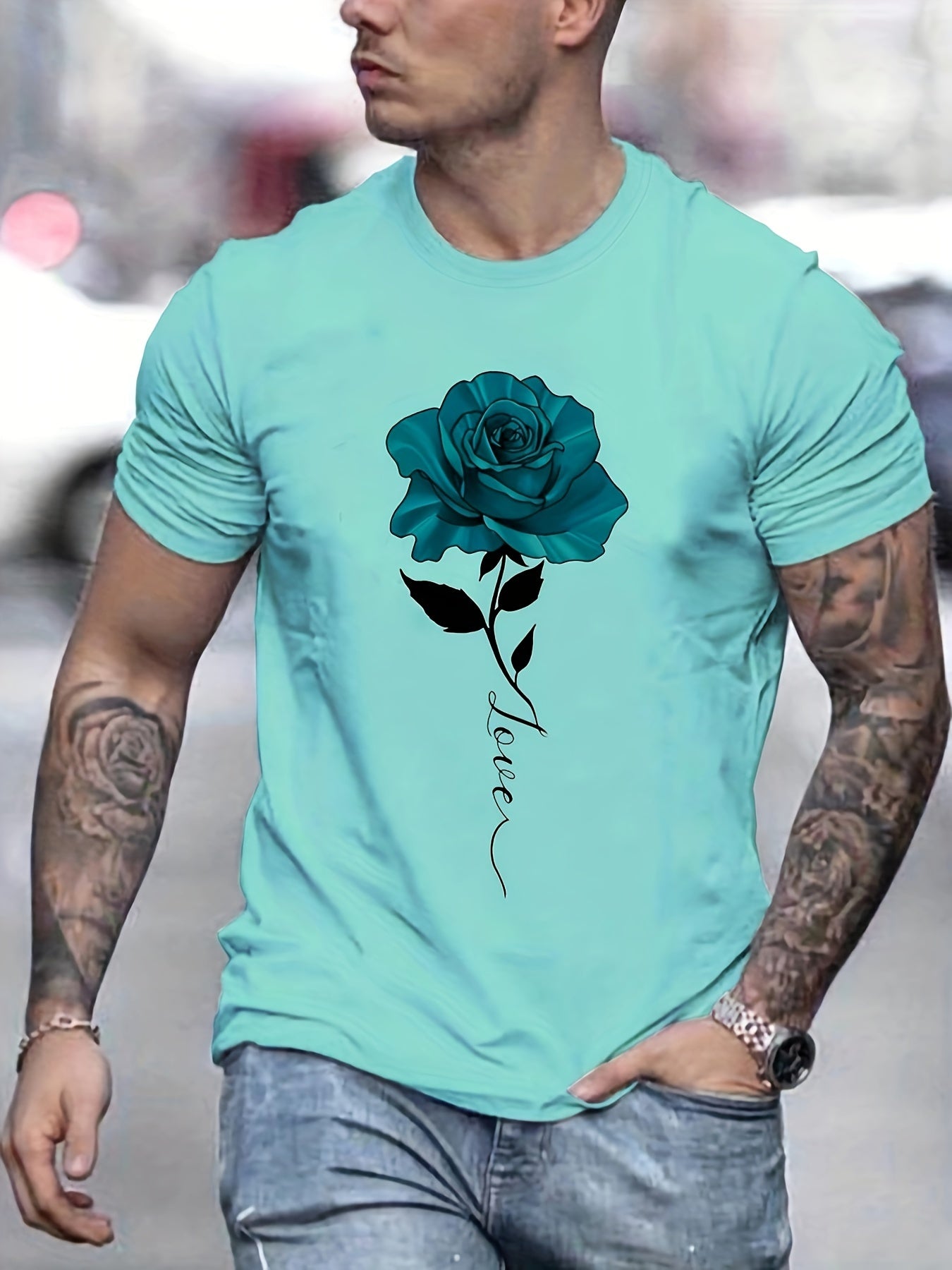 Faith Hope Love Men's Christian T-shirt claimedbygoddesigns