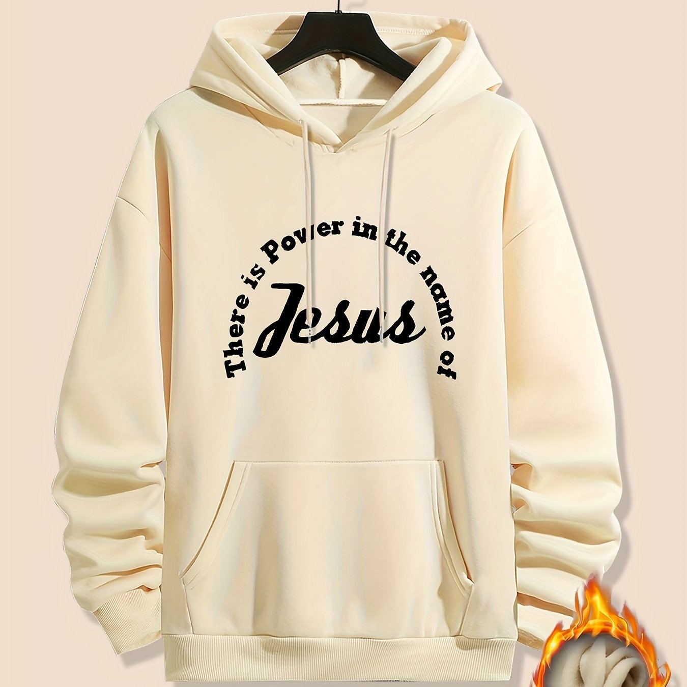 There Is Power In The Name Of Jesus Men's Christian Pullover Hooded Sweatshirt claimedbygoddesigns