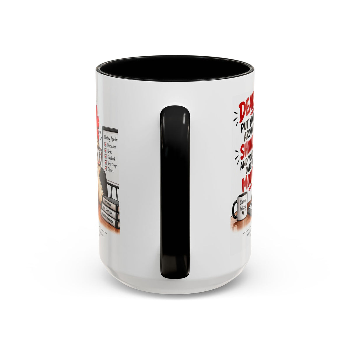 Christian Coffee Mug — "Dear Lord, Put Your Arm Around My Shoulder" Inspirational Ceramic Mug