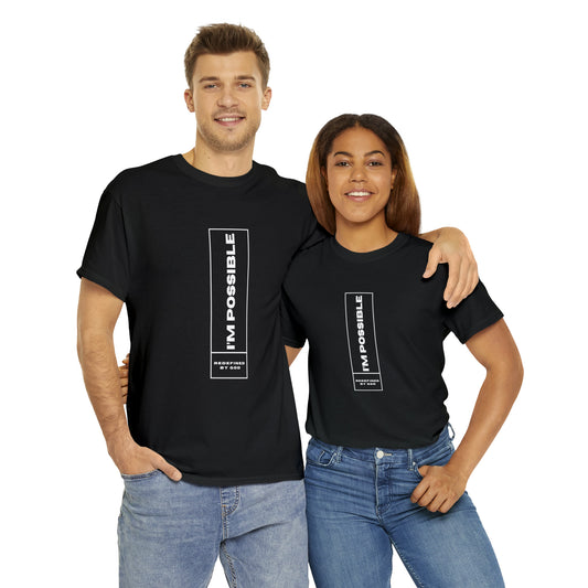 I'm Possible Redefined By God Unisex Heavy Cotton Tee Printify