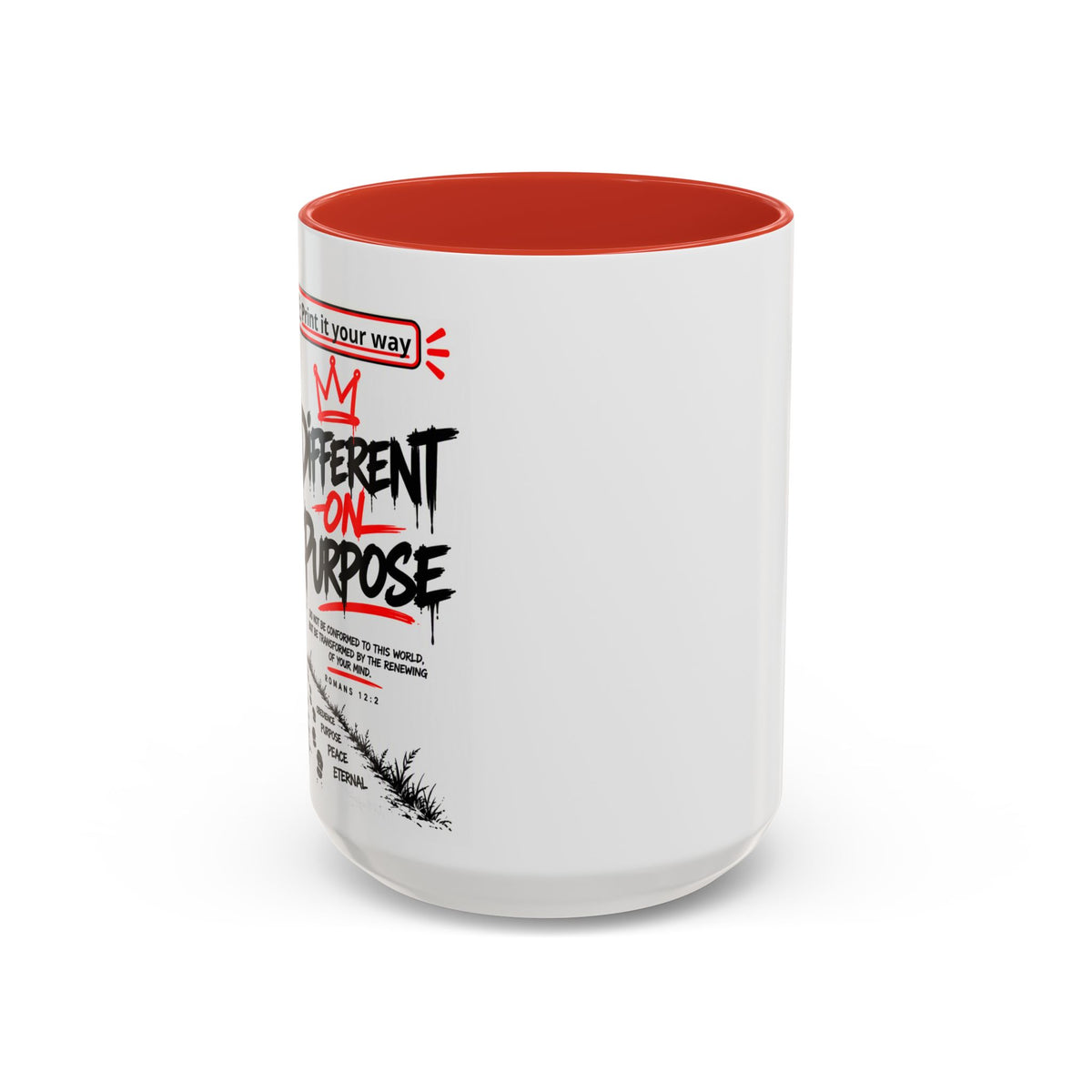 Different On Purpose Personalized Christian Coffee Mug — Called by Name Accent Mug (15oz)