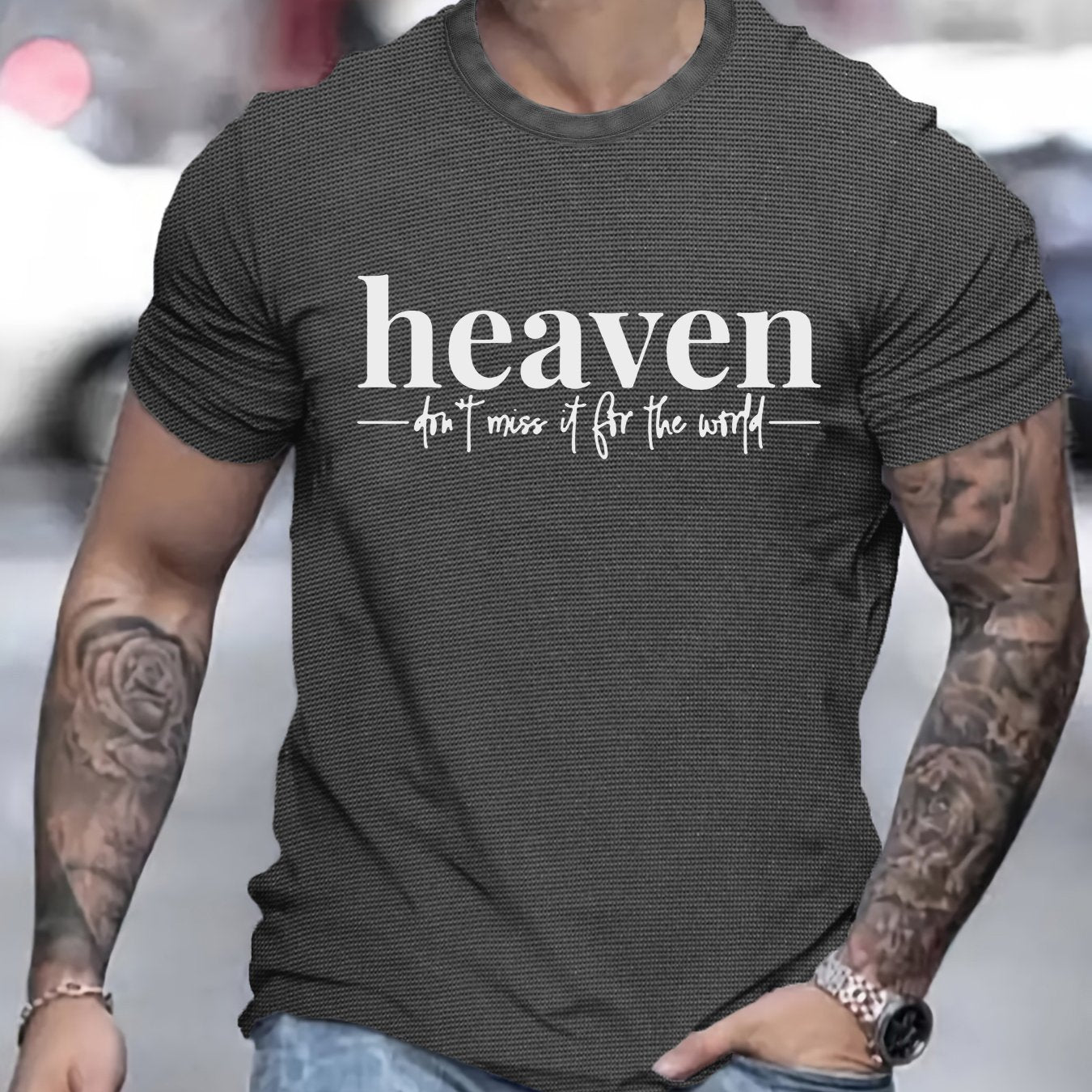 Heaven Don't Miss It For The World Men's Christian T-shirt claimedbygoddesigns