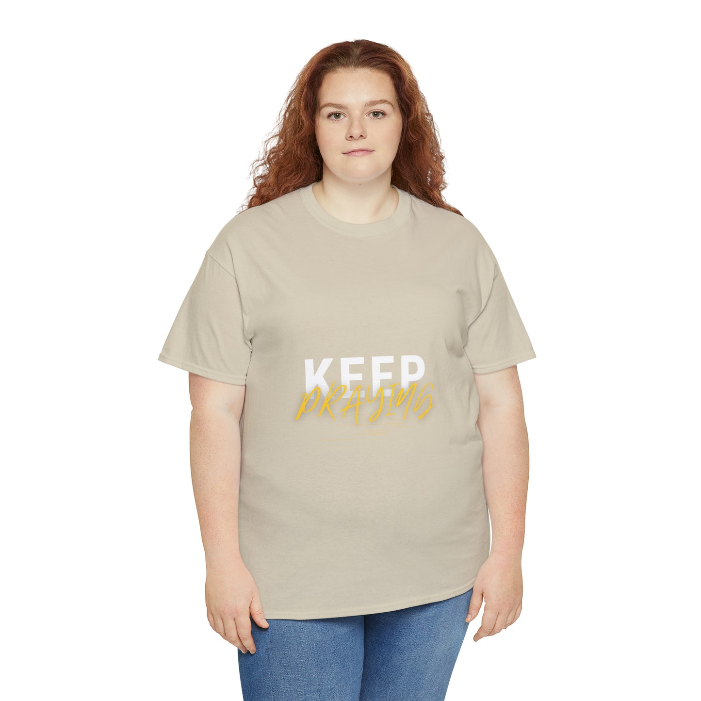 Keep Praying Unisex Heavy Cotton Tee Printify