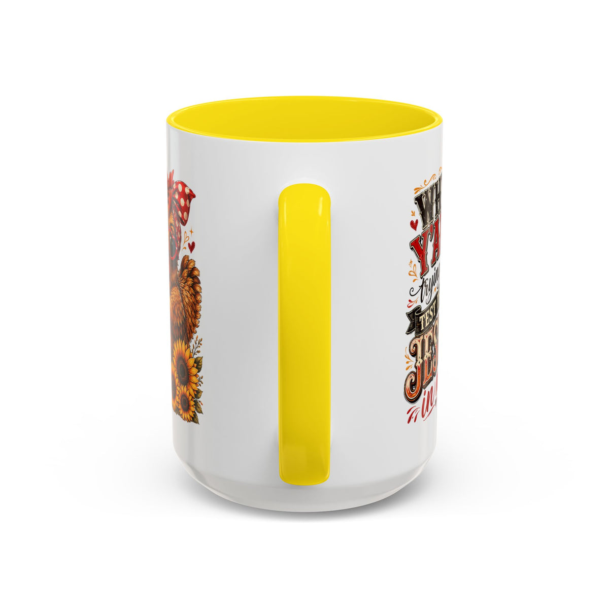 Why Y'all Trying to Test the Jesus in Me Christian Accent Ceramic Coffee Mug
