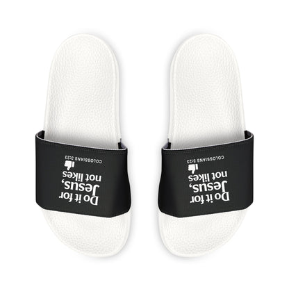 Stylish Women's Sandals with Motivational Message, Comfortable Summer Footwear, Casual Outfits, Gift for Her, Beach Essentials - ClaimedbyGodDesigns