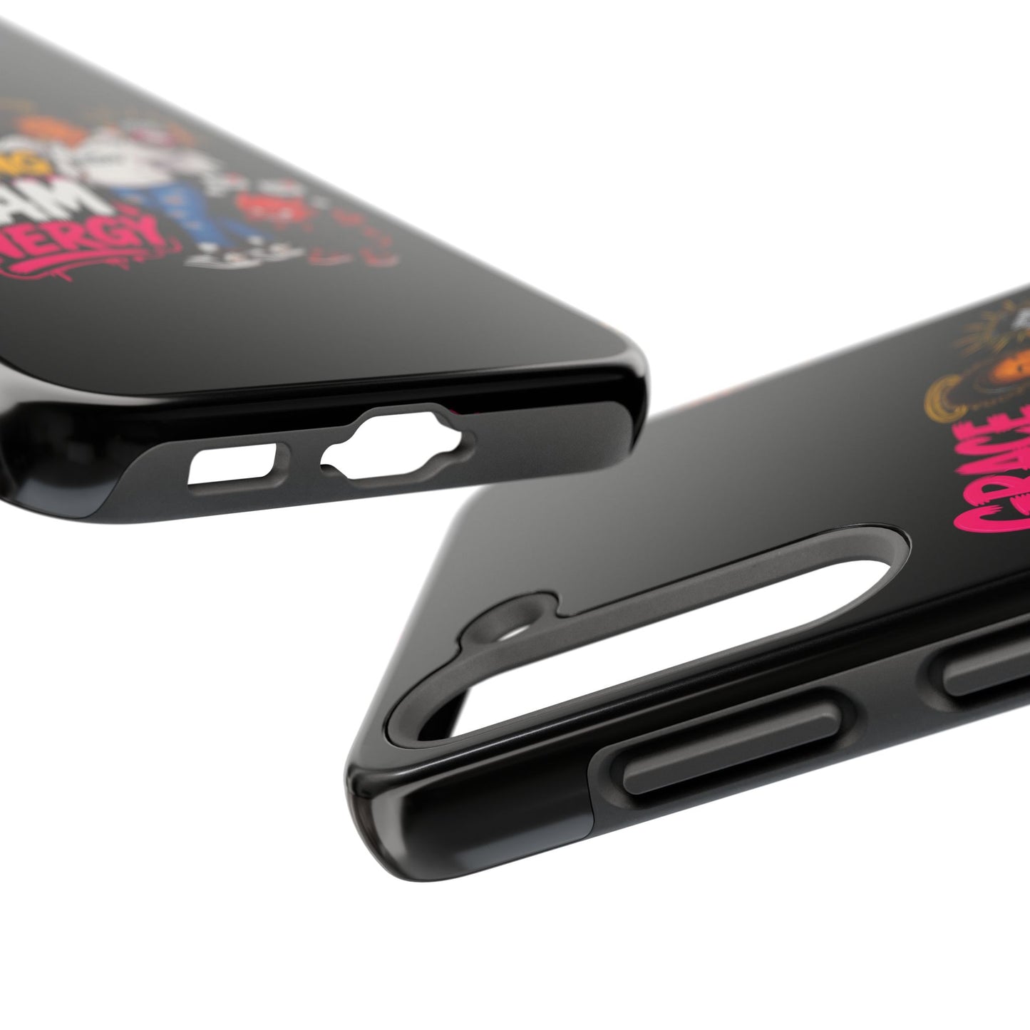 Tough Phone Case — "Grace Be Blocking Spam Energy" Black Protective Phone Cover