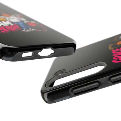 Tough Phone Case — "Grace Be Blocking Spam Energy" Black Protective Phone Cover