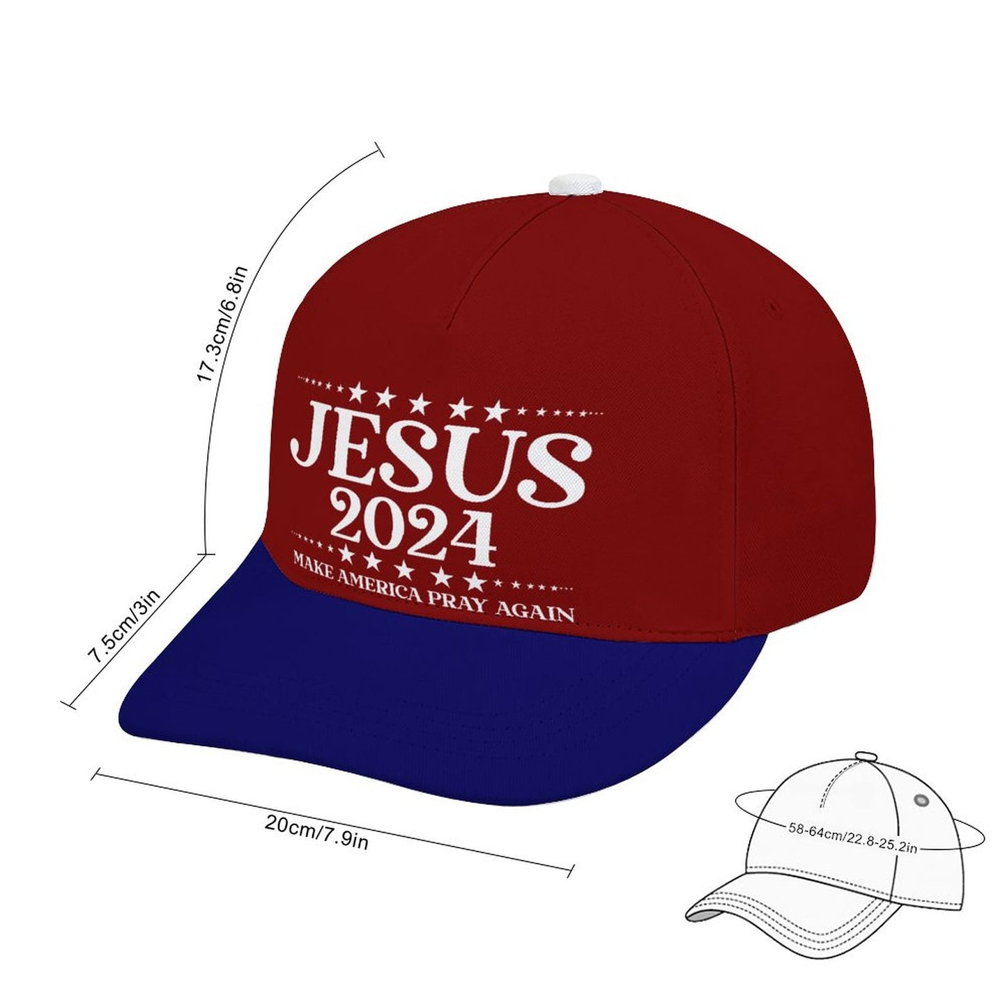 Jesus 2024 Make America Pray Again Christian Adult Hat