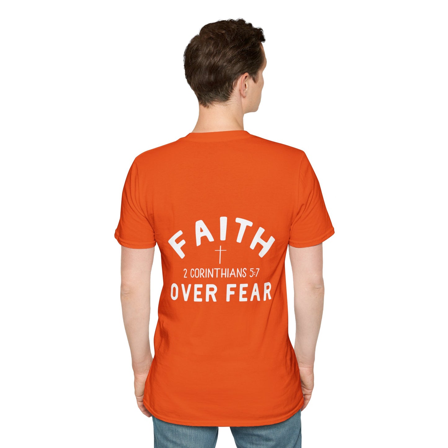 Faith Over Fear 3 Crosses   Christian Unisex T-shirt