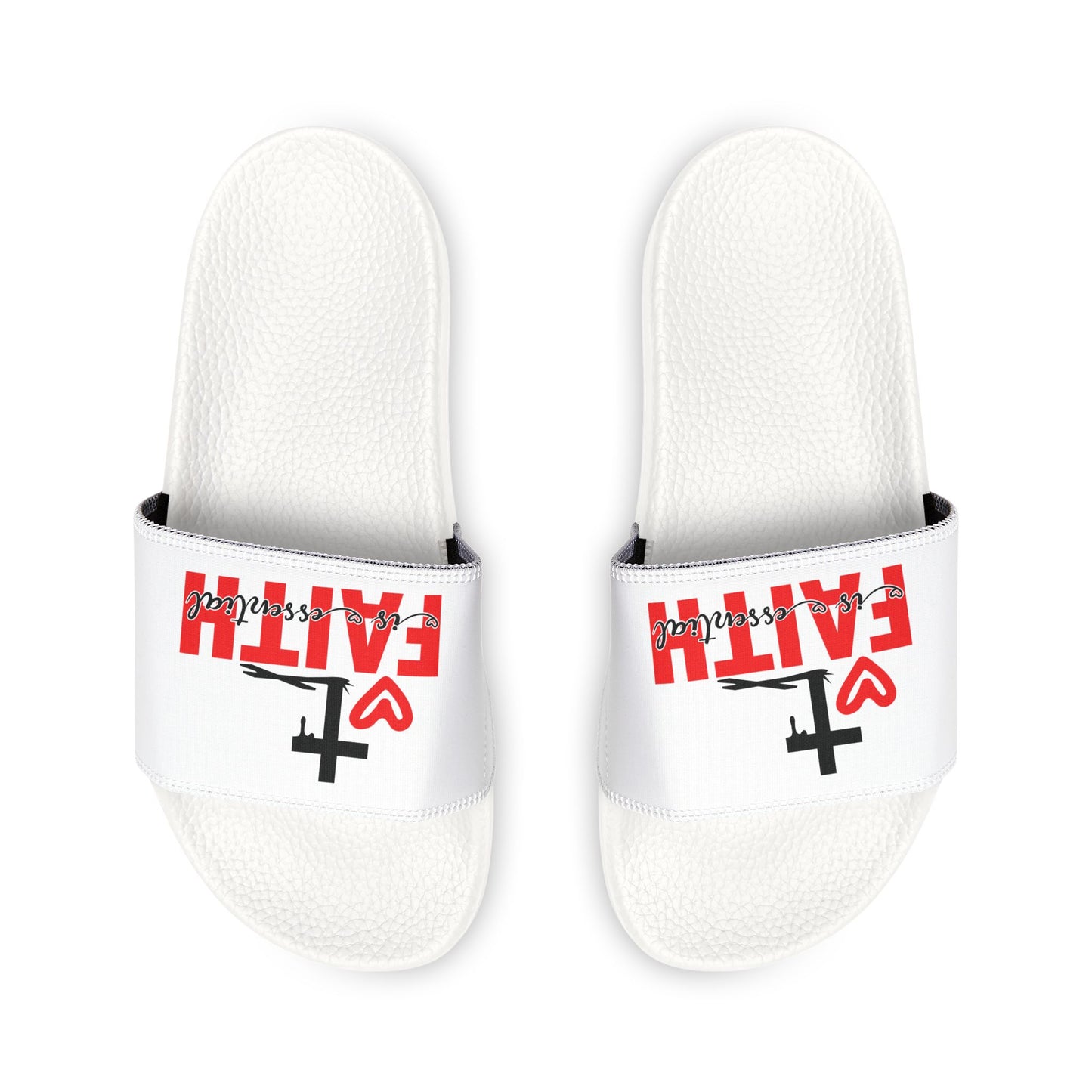 Faith-Inspired Youth Sandals, Comfortable Summer Footwear for Kids, Stylish Poolside Slides, Perfect for Family Outings, Religion Gifts