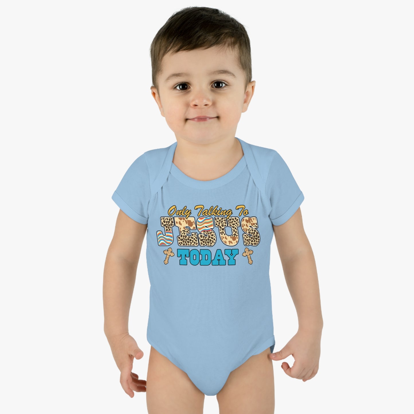 I'm Only Talking To Jesus Christian Baby Onesie Printify