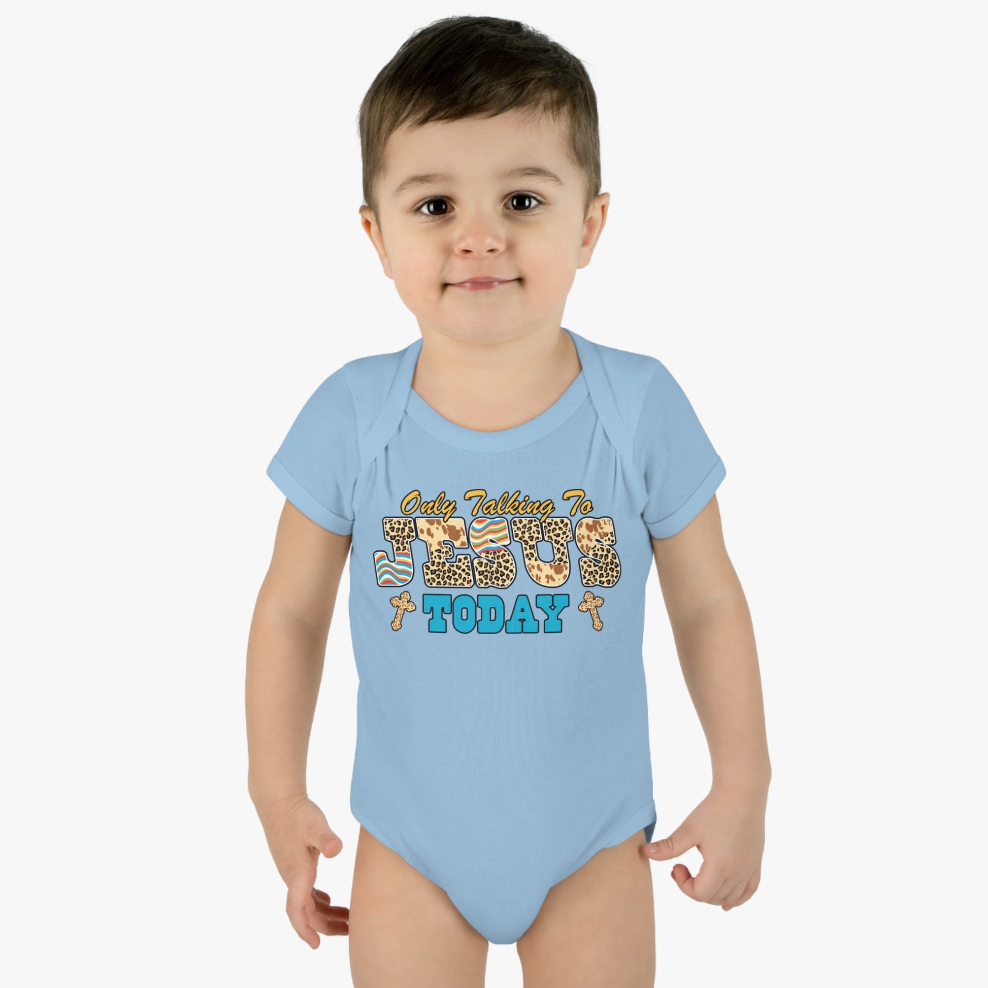 I'm Only Talking To Jesus Christian Baby Onesie Printify