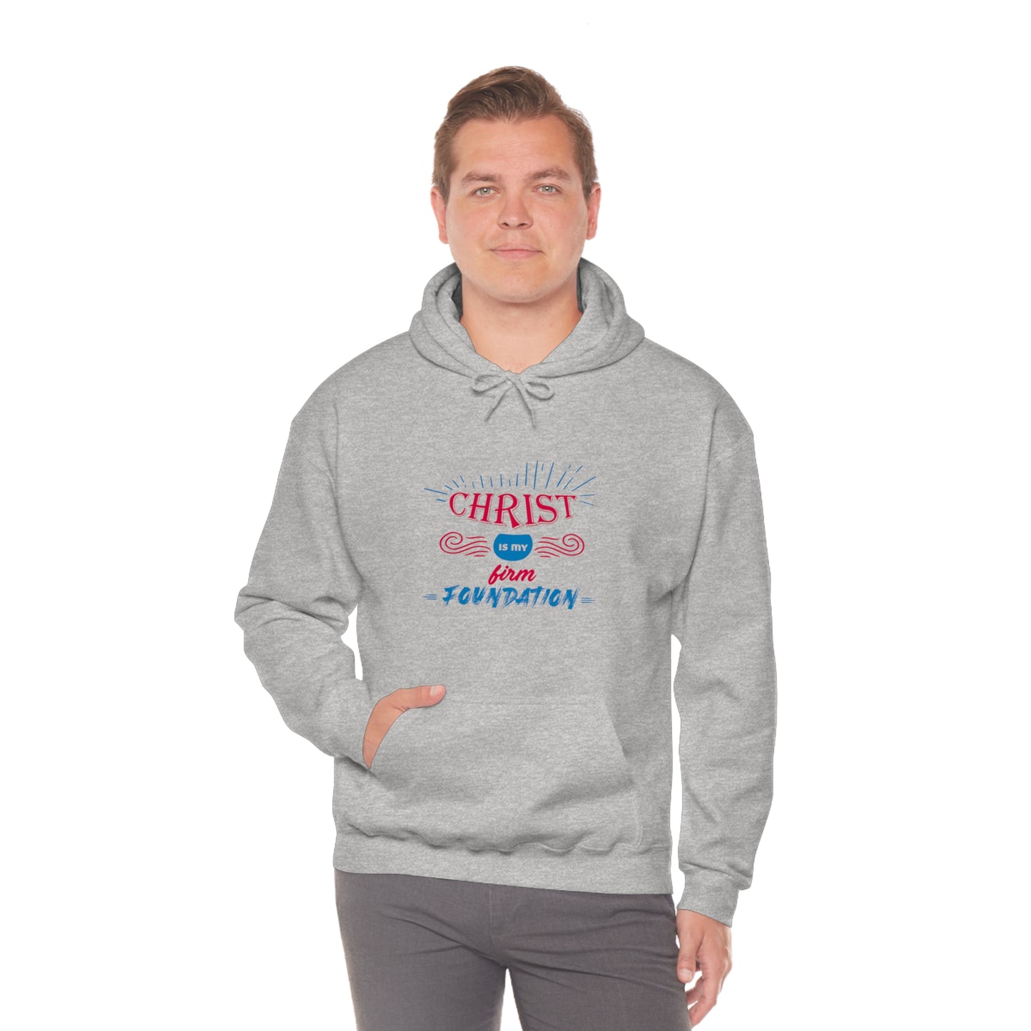 Christ Is My Firm Foundation Unisex Hooded Sweatshirt