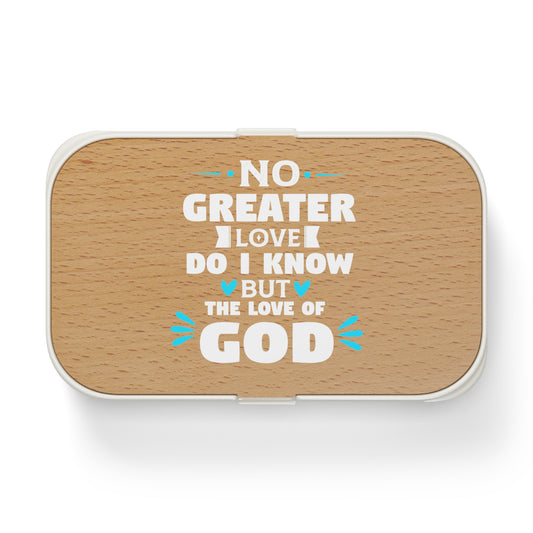No Greater Love Do I Know But The Love Of God Christian Bento Lunch Box Printify