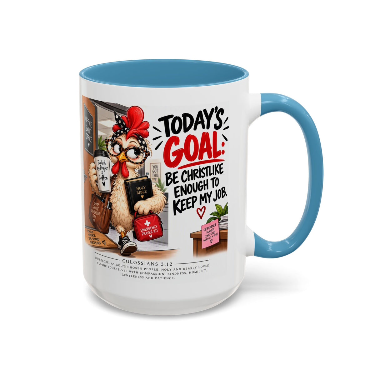 Today's Goal Christian Coffee Mug – Be Christlike Inspirational Bible Verse Mug