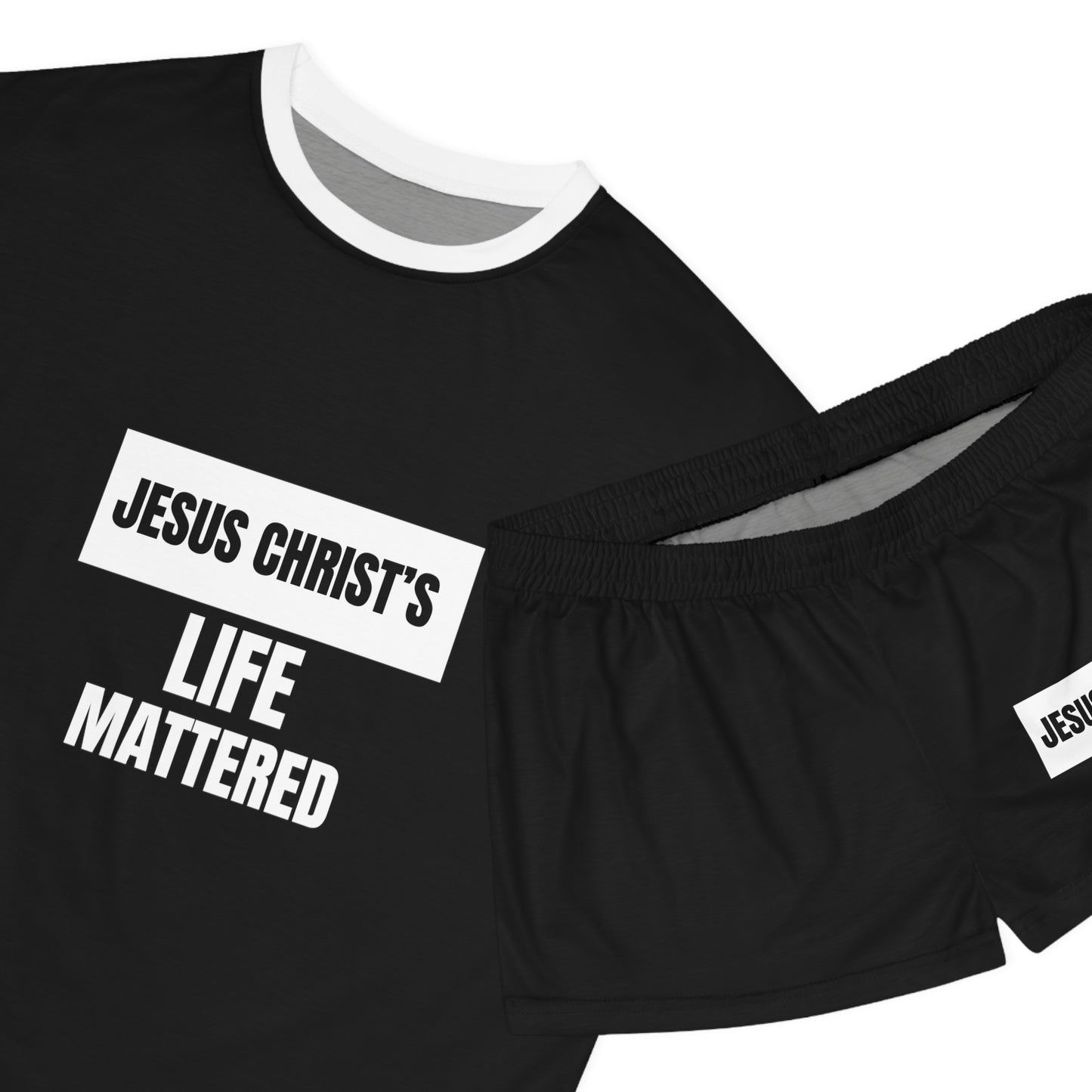 Jesus Christ's Life Mattered Women's Christian Short Pajama Set Printify