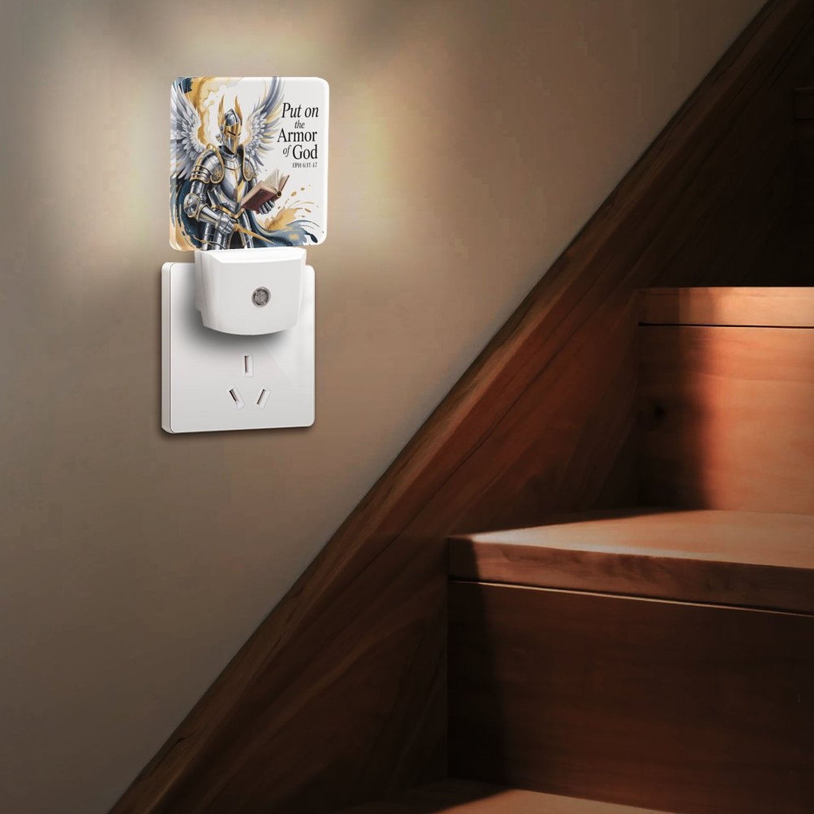 Put On His Armor Christian Night Light For Kids - ClaimedbyGodDesigns