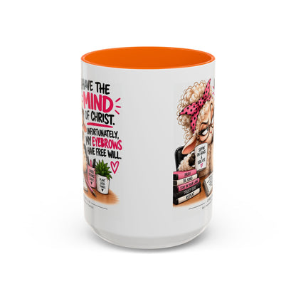Christian Coffee Mug – "I Have the Mind of Christ" Funny Sheep Design (11/15 oz)