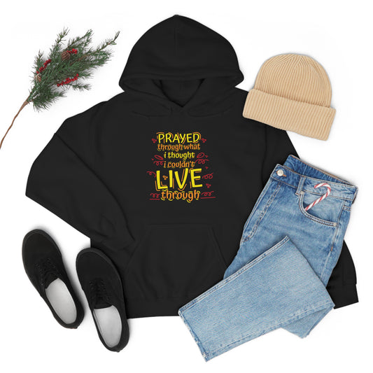 Prayed Through What I Thought I Couldn't Live Through Unisex Hooded Sweatshirt