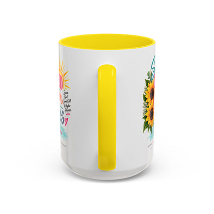 Still Called Still Chosen Inspirational Called By Name Coffee Mug with Sunflowers