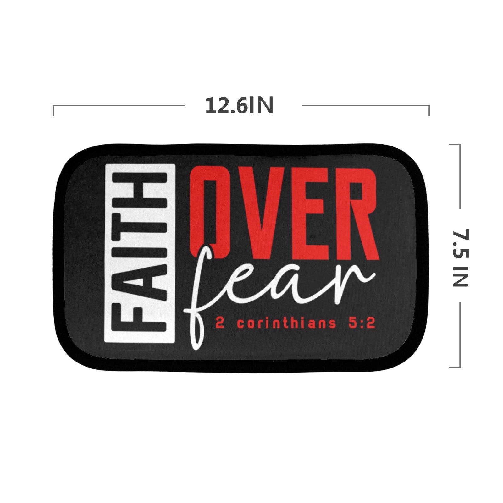 Faith over Fear Car Armrest Cover - ClaimedbyGodDesigns