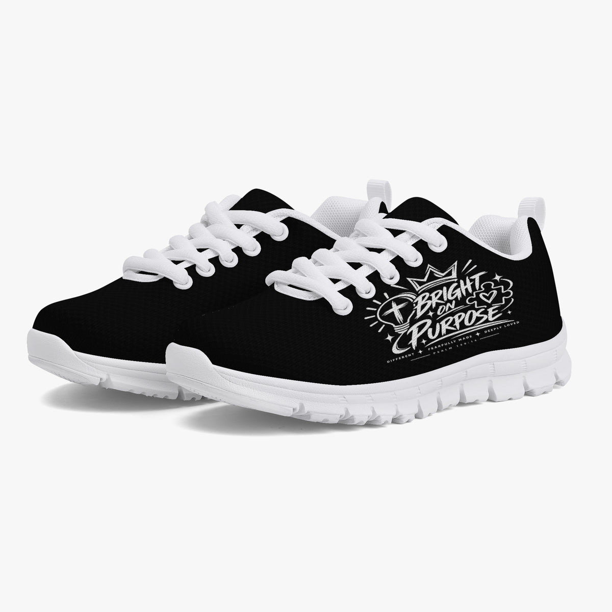Bright on Purpose kids' Christian sneakers, side view