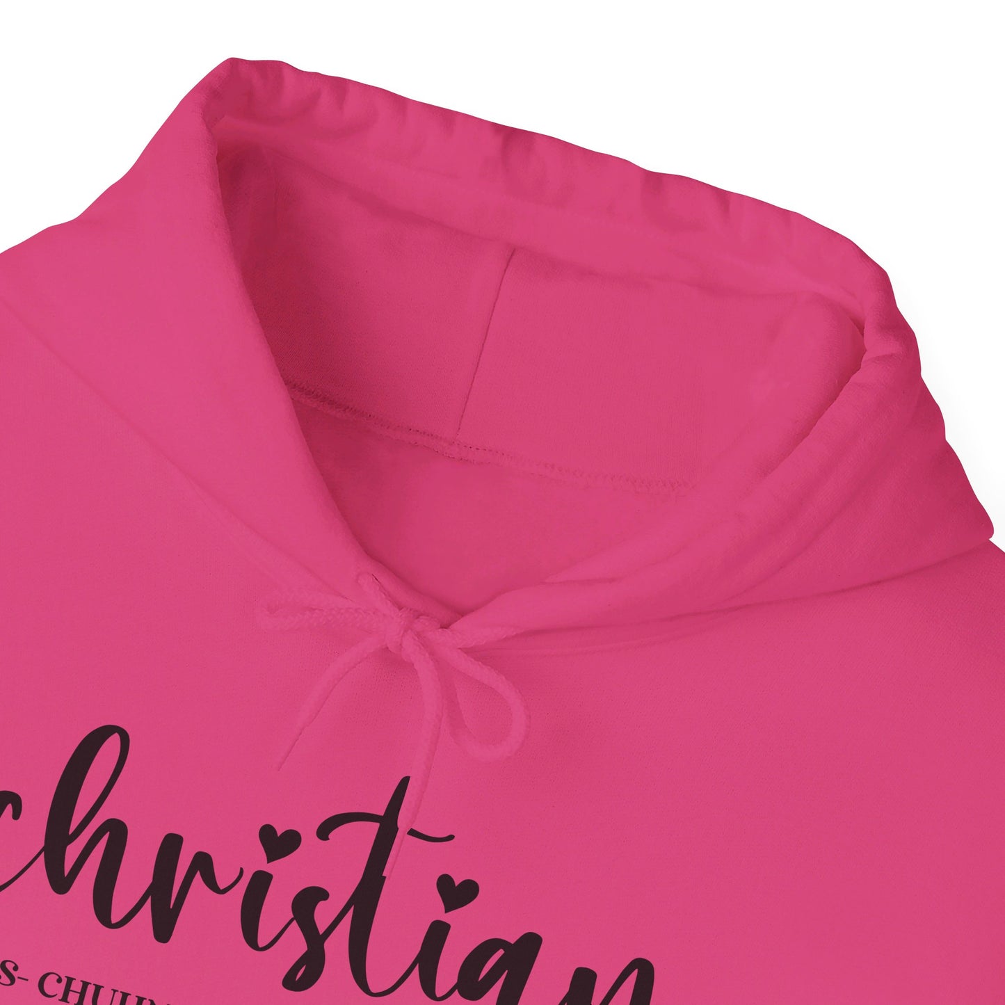 I Am A Christian Follower Of Christ  Unisex Christian Pullover Hooded Sweatshirt