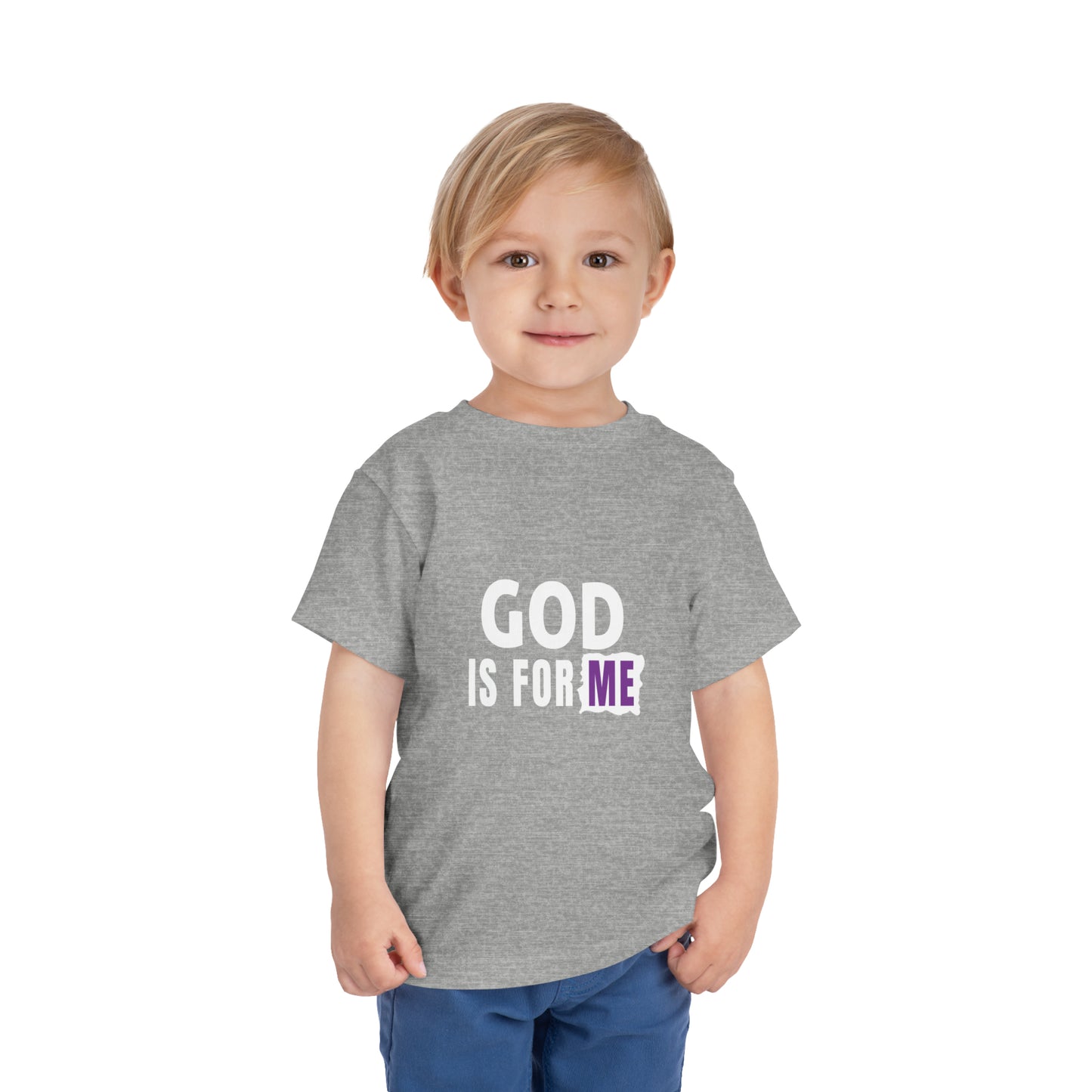 God Is For Me Christian Toddler T-Shirt Printify