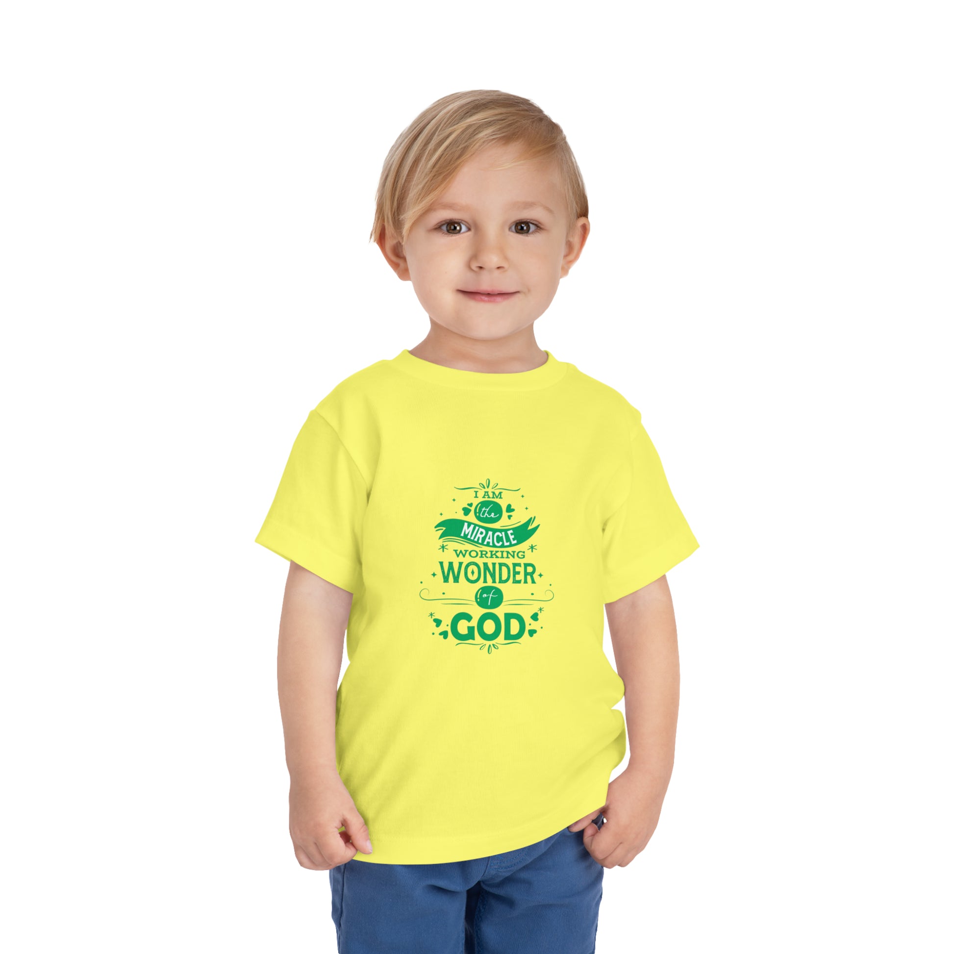 I Am The Miracle Working Wonder Of God Toddler Christian T-Shirt Printify