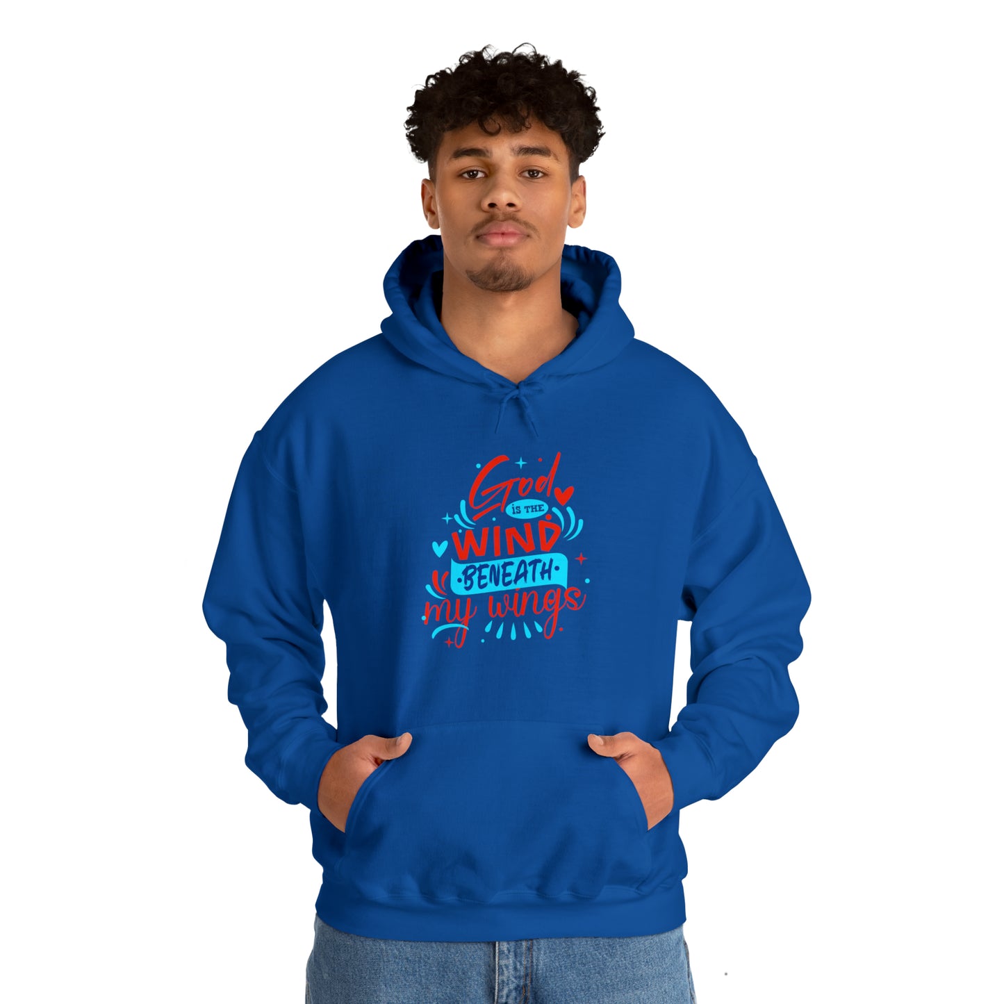 God Is The Wind Beneath My Wings Unisex Hooded Sweatshirt