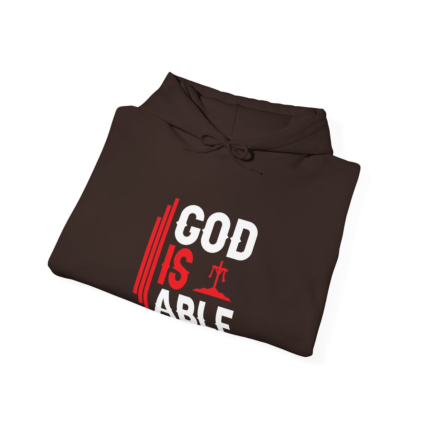 God Is Able Unisex Christian Hooded Pullover Sweatshirt