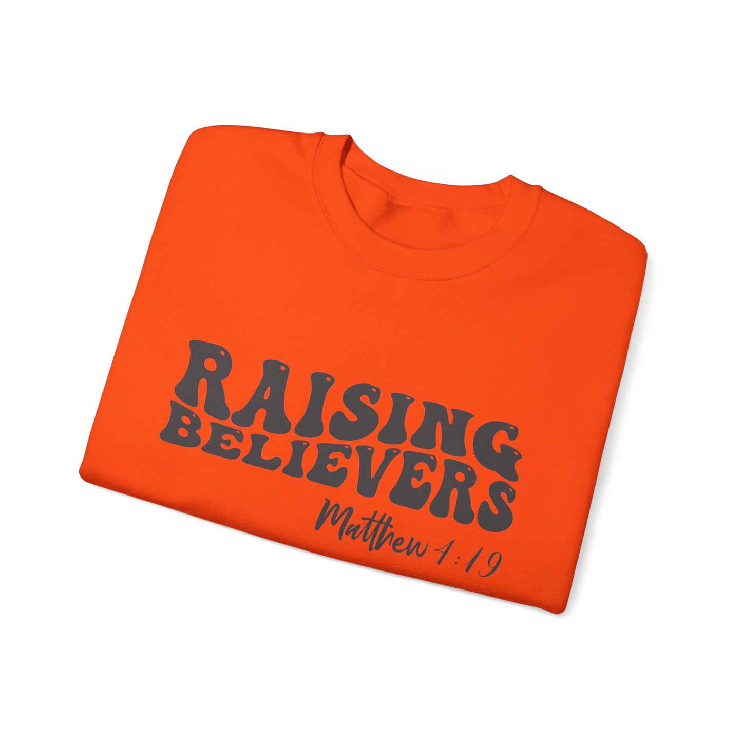 Raising Believers  Unisex Heavy Blend™ Crewneck Christian Sweatshirt