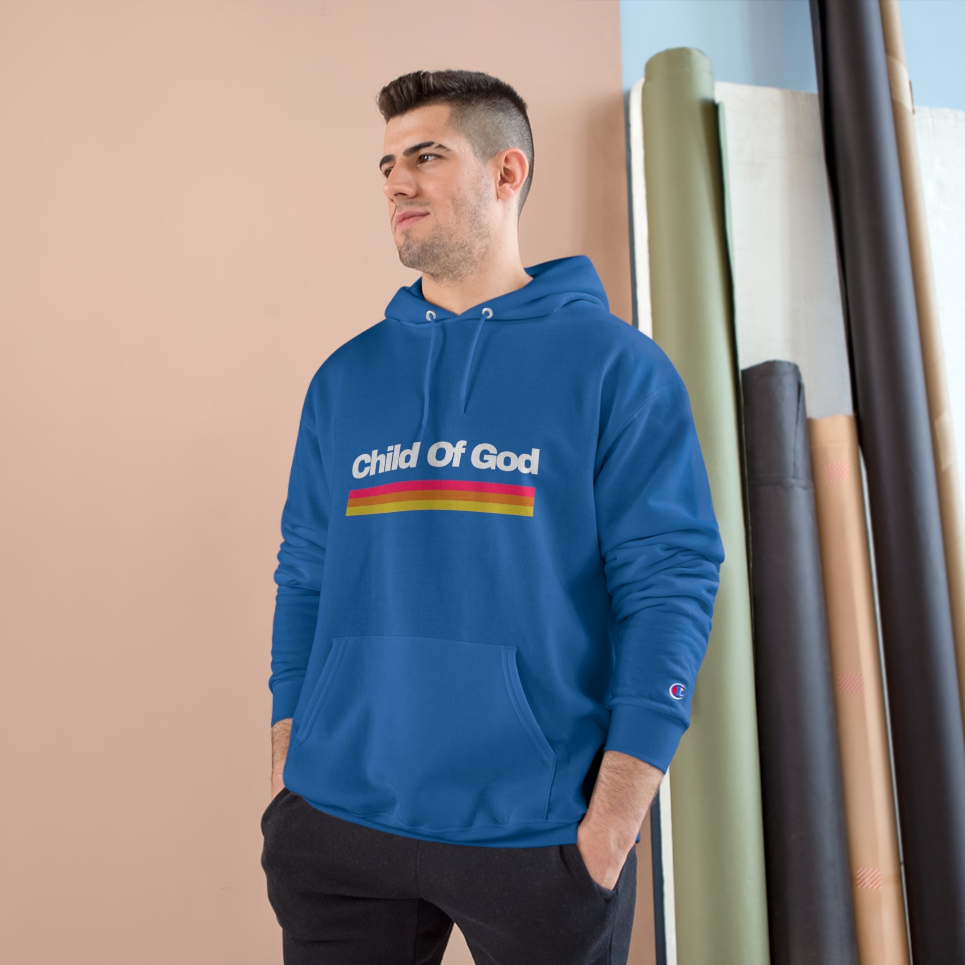 Child Of God Unisex Champion Hoodie Printify