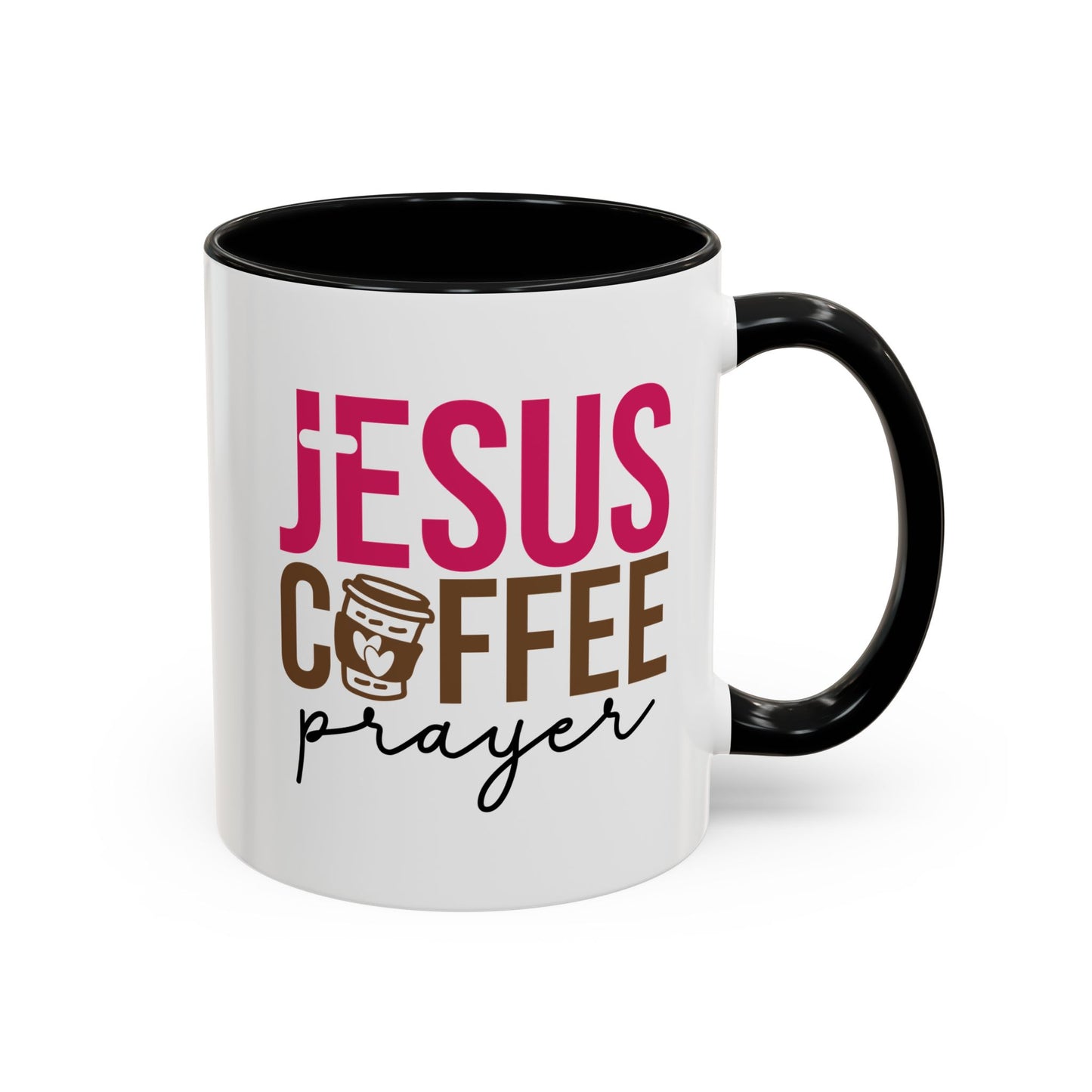 Faith-Inspired Coffee Prayer Accent Mug - Faith Inspired Gift for Coffee Lovers, Religious Drinkware, Inspirational Kitchen Decor