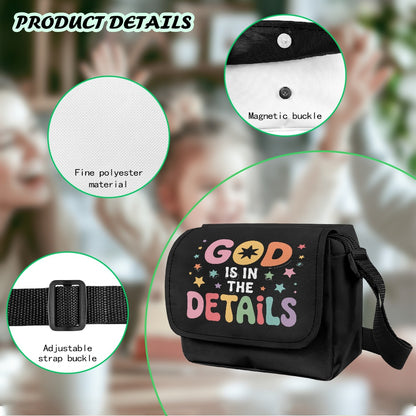 God Is In The Details Christian Kids Flap Crossbody Bag