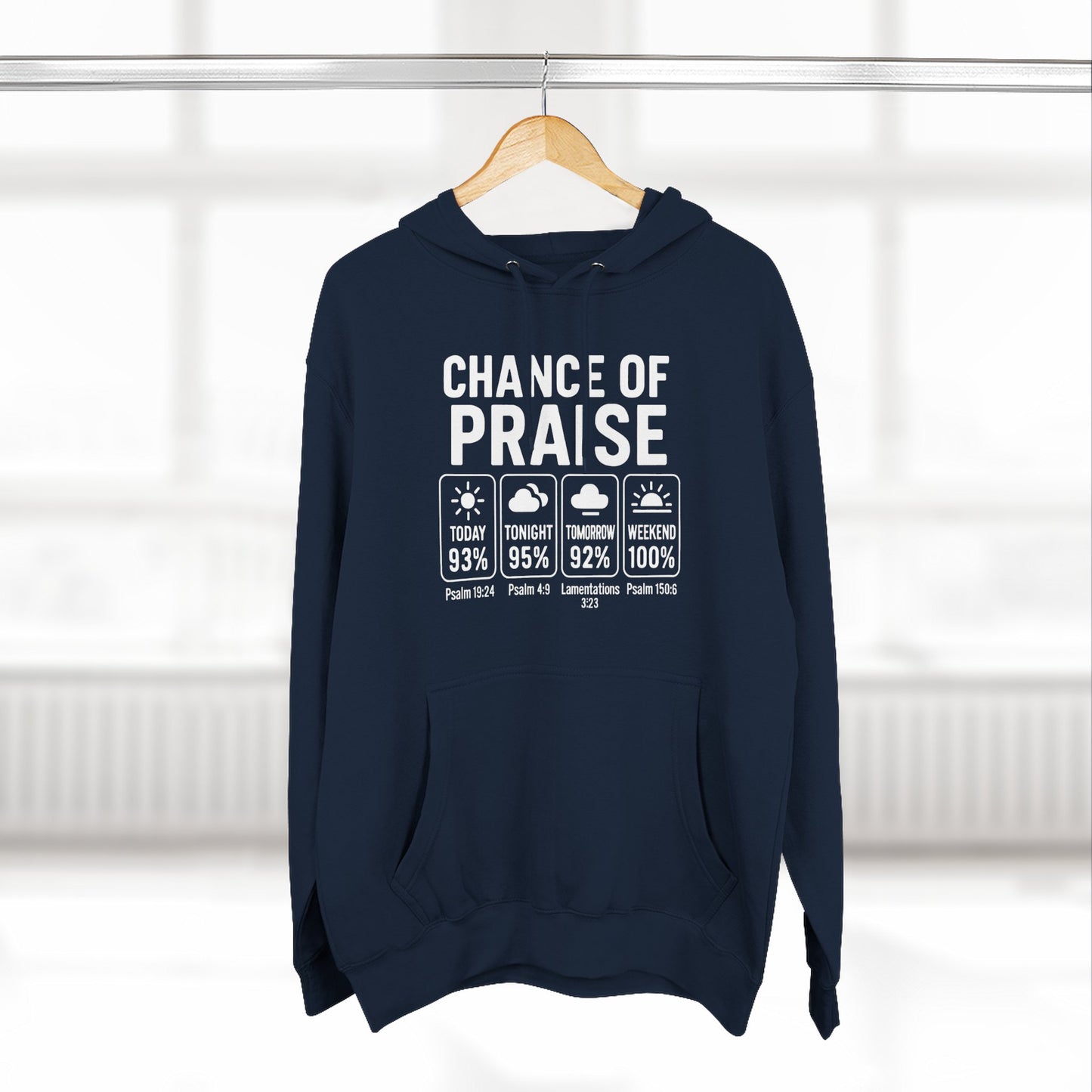Inspirational Unisex Fleece Hoodie for Everyday Blessings, Praise Hoodie, Faith Apparel, Cozy Gift for Friends, Spiritual Wear